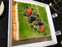 Abendessen Nachtisch Hotel Azimut Moskau