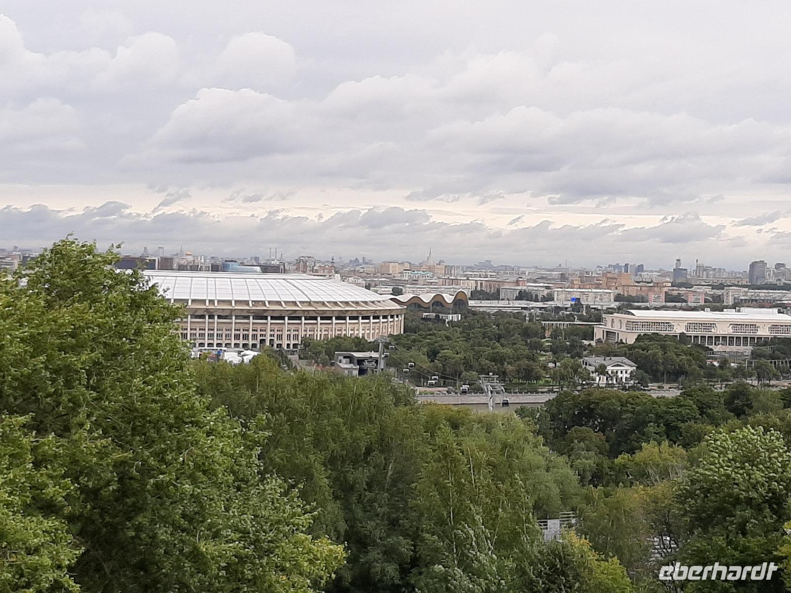 Moskau. Blick vom Sperlingshügel auf Moskau.