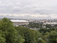 Moskau. Blick vom Sperlingshügel auf Moskau.