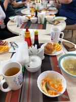 Abendessen im Minihotel Olchon