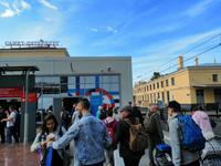 Moskauer Bahnhof in Sankt Petersburg
