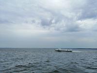 mit dem Tragflächenboot 