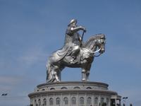 Standbild des Eroberers Dschinghis Khan