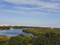 Moskau. Kolomeskoje. Blick auf die Moskwa.