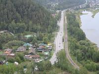 Krasnojarsk: Blick vom Zar-Fisch-Denkmal