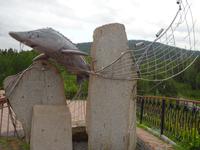 Krasnojarsk: Zar-Fisch-Denkmal