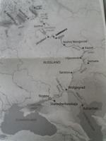 Schiffsroute der Anton Tschechow von St.Petersburg bis Rostov am Don
