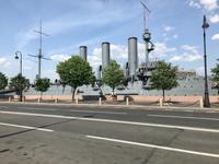 Kriegsschiff Aurora in St. Petersburg