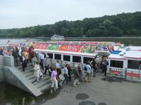 Start zur Fahrt auf der Moskwa