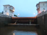 Gegen 23 Uhr in der 2. Schleuse