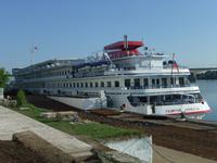 Unser Schiff im Hafen von Jaroslawl
