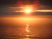 Sonnenuntergang auf dem Onega-See