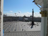 Blick aus der Eremitage auf den Schlossplatz