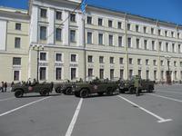 Probe der Parade zur Siegesfeier