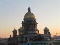 Abendlicher Blick zur Isaakskathedrale