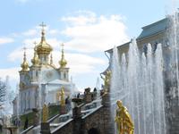 In Peterhof - große Kaskade