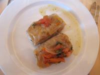 Beim Abendessen im Restaurant Podvorie