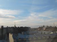 Abendstimmung über den Dächern der Stadt