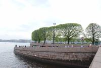 Spitze Zusammenlauf kleine und große Newa