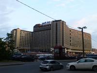 Unser Hotel war das H-förmige Park Inn Pribaltiskaya.