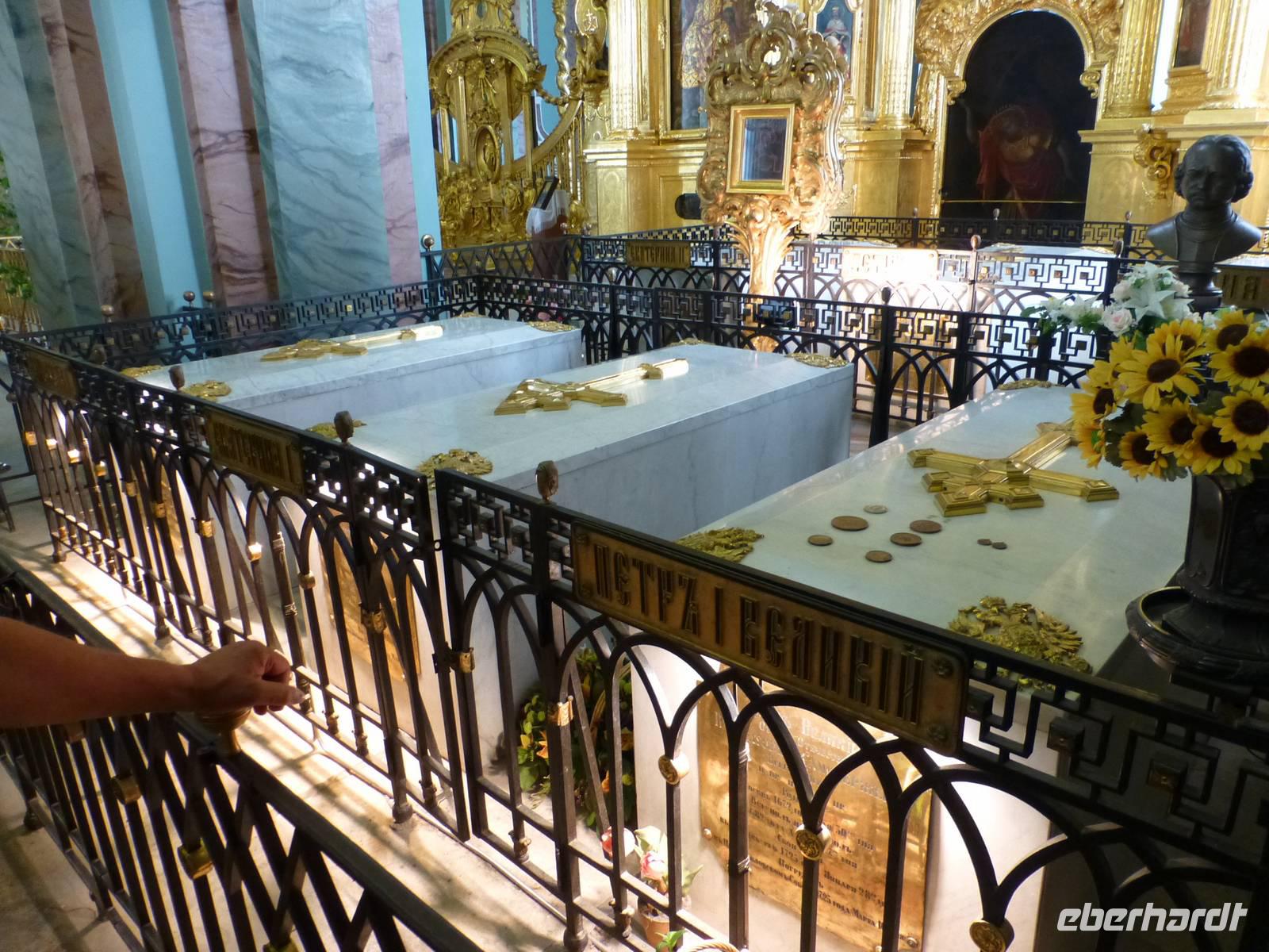 Wir ließen es uns natürlich nicht nehmen, auch die Gräber der Zaren zu besichtigen.