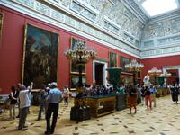 Im großen Oberlichtsaal der italienischen Malerei sind, wie der Name schon sagt, eine Menge italienischer Gemälde ausgestellt.