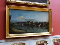 Unter anderem auch Gemälde, die es durchaus mit der Fotografie aufnehmen könnten. Hier ein Bild von Pirna.