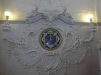 Eine Wanduhr im Katharinenpalast.