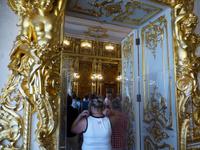 Das legendäre Bernsteinzimmer darf leider nur von außen fotografiert werden.