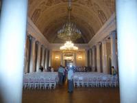 Der große Tanzsaal im Jussupow-Palast. Heute wird er für kleinere Konzerte im festlichen Rahmen genutzt.