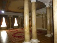 Hier sein Wohnzimmer. Im Keller wollten wir dem Mord an Grigori Rasputin auf den Grund gehen.