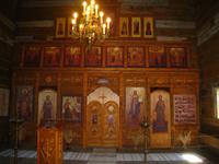 Susdal, Ikonostase in der Holzkirche