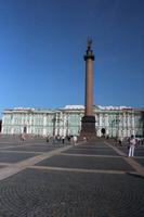 Alexandersäule mit blick auf die Eremitage