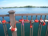 Liebesschlösser an der Angara