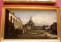 Eremitage - Neumarkt in Dresden von Canaletto