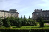 Unterwegs in St. Petersburg - Häuser gebaut von deutschen Kriegsgefangenen