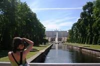 Peterhof - grosse Kaskade mit Blick zum grossen Palast