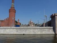 Russland, Moskau, Kremlmauer und Roter Platz