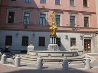 Russland, Moskau, Denkmal für eine Tänzerin vor dem Theater auf dem alten Arbat