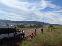 Russland, Burjatien, Fotostopp unterwegs