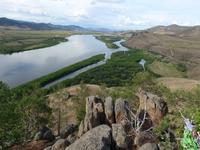 Russland, Burjatien, Blick ins Selengatal nach Osten