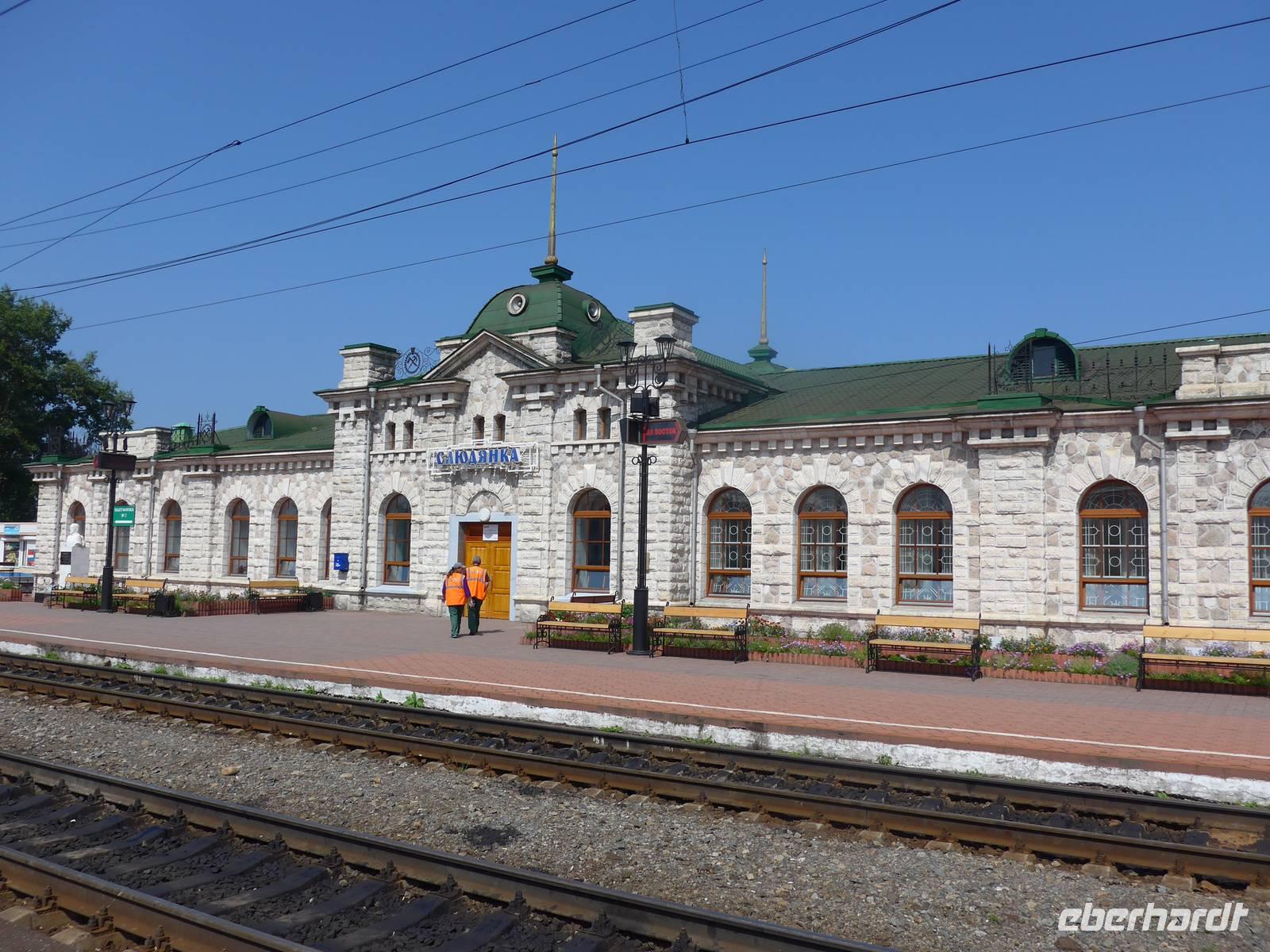 Russland, Bahnhof von Sljudjanka