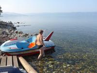 Russland, Sljudjanka, Badestrand beim Baik-Khan