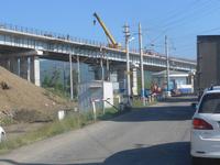 Russland, Strassenbau in Sljudjanka