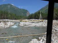 Russland, Tunkatal, Unwetterschäden bei Arshan