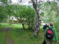 Russland, Baikalsee, Polovinnia, Weg zum 