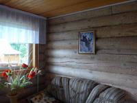 Russland, Baikalsee, Polovinnia,  Lesnaja Skaska, in einer Holzblockhütte