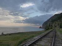 Russland, Abend am Baikalsee, Polovinnia