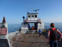 Russland, Baikalbahn nach Port Baikal, Fähre