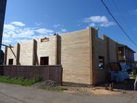 Russland, Listvjanka, Holzneubau